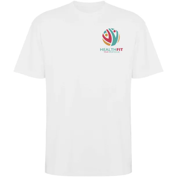 Bull short sleeve unisex oversized t-shirt - Roly White