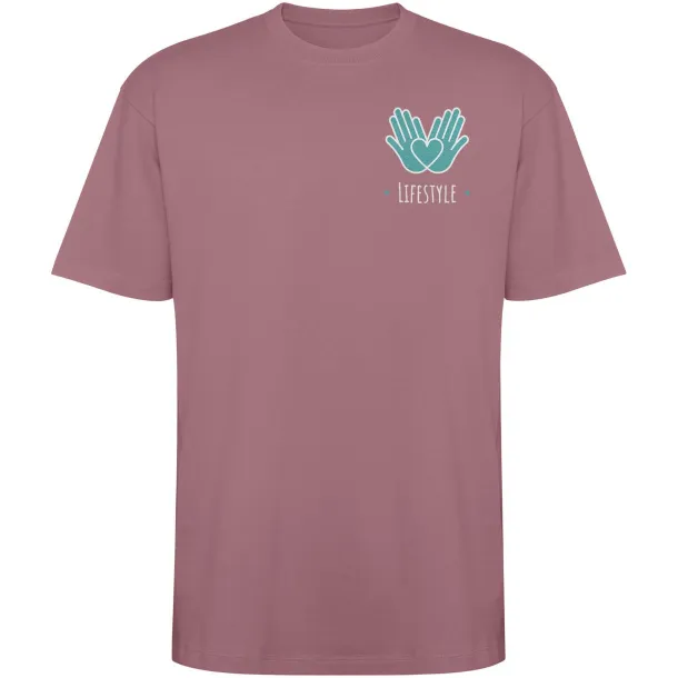 Bull short sleeve unisex oversized t-shirt - Roly Pale Red