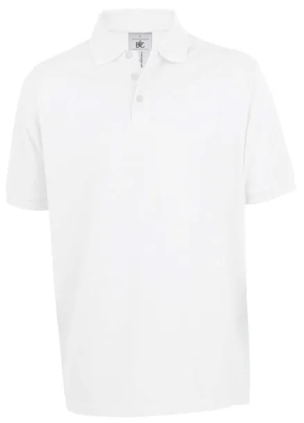 B&C HEAVYMILL polo majica, 230 g/m2 - B&C Bijela
