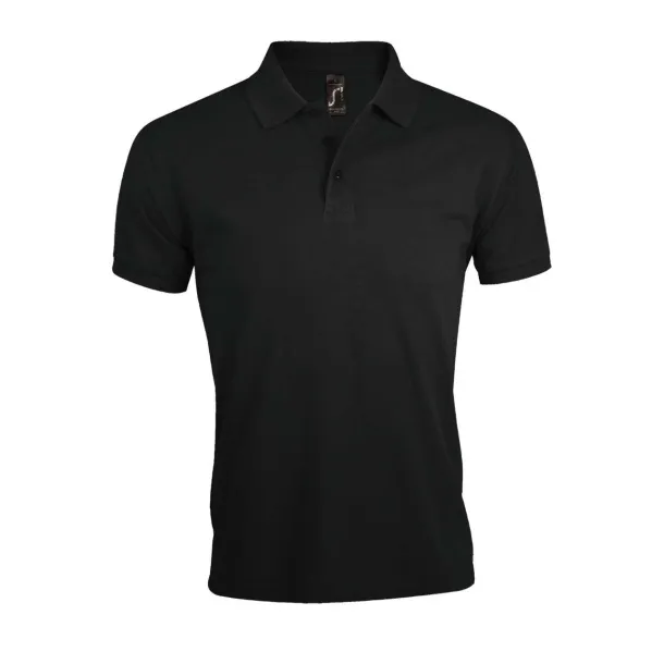 SOL'S PRIME MEN polipamučna polo majica, 200 g/m2 - SOL'S Crna