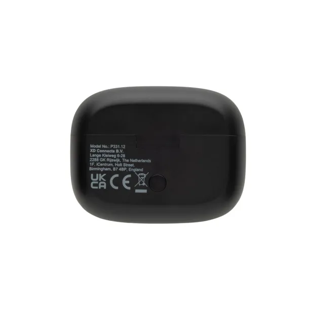 Airtune RCS reciklirane plastične ANC slušalice s touch zaslonom - XD Collection Crna 