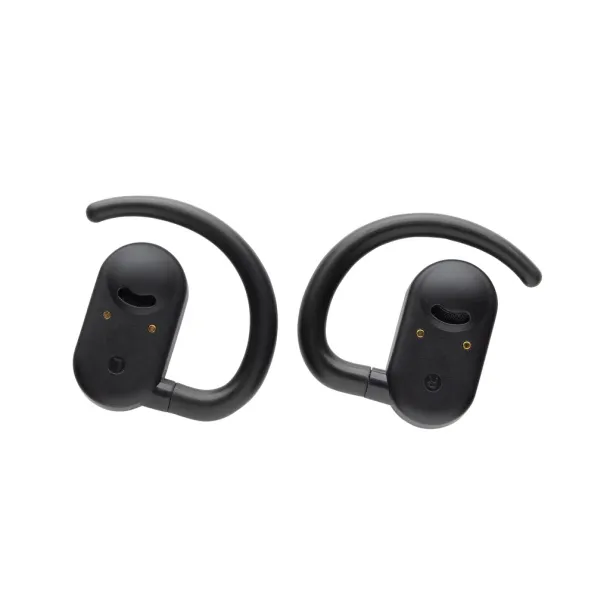 Fitsound RCS recycled plastic open ear TWS earbuds - XD Collection Black 