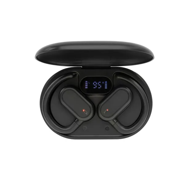 Fitsound TWS slušalice otvorenog dizajna od RCS reciklirane plastike - XD Collection Crna 