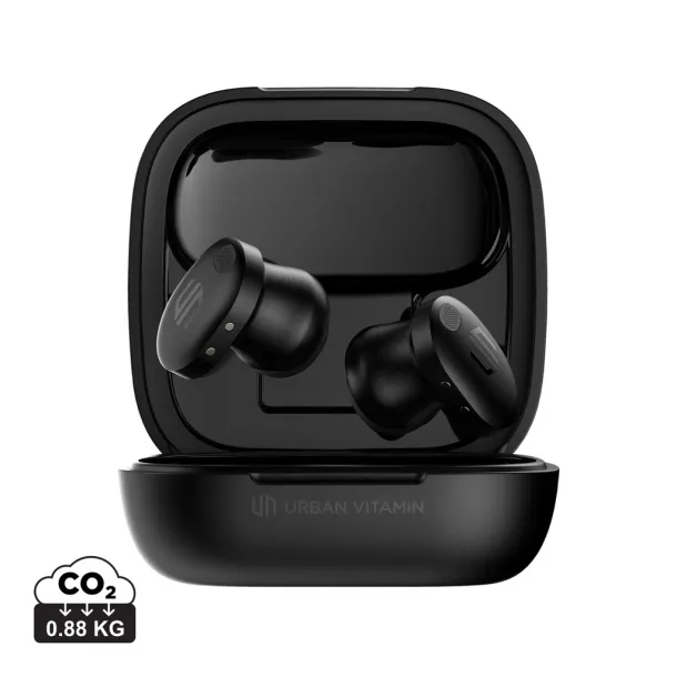 Lakewood RCS recycled and repairable wireless earbuds - Urban Vitamin Black 
