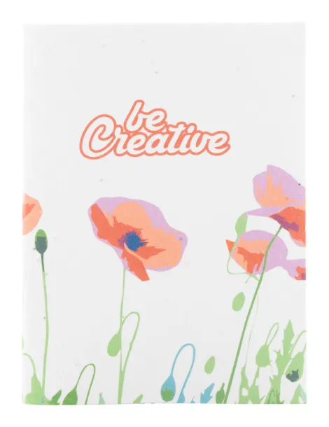 CreaNote Plus A5 Seed personalizirani notes s papirom sa sjemenkama Bijela
