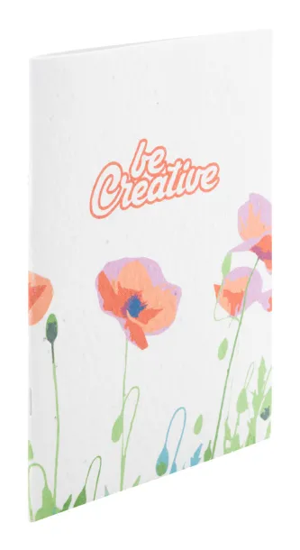 CreaNote Plus A5 Seed personalizirani notes s papirom sa sjemenkama Bijela