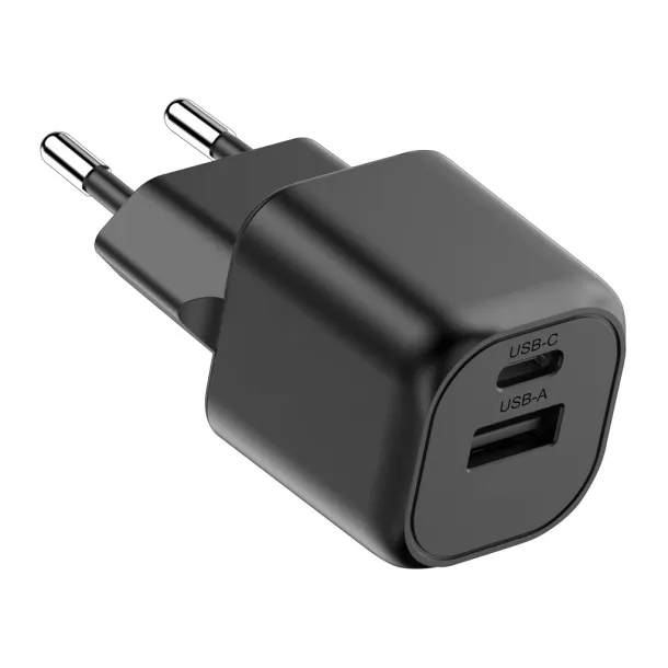 Urban Vitamin Monterey GAN punjač 20W od RCS reciklirane plastike - Urban Vitamin Crna 