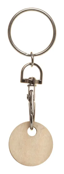 ColoShop Eco trolley coin keyring Natural