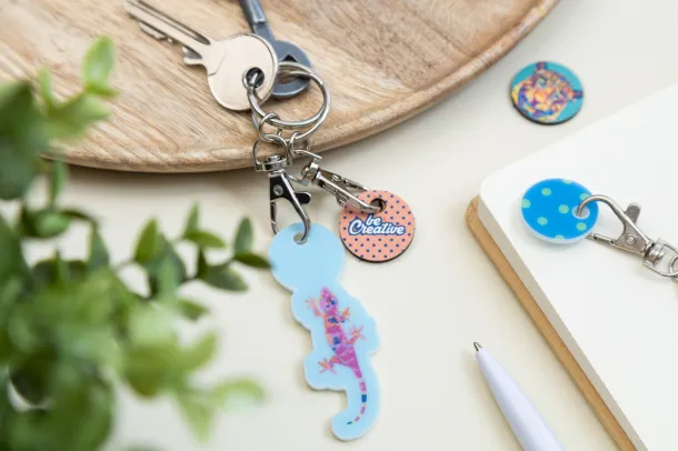 ColoShop Eco trolley coin keyring Natural