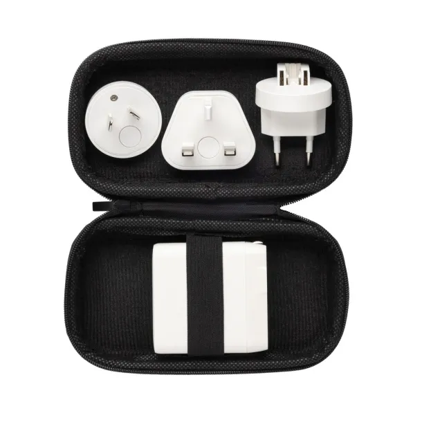 TravelCharge Pro putni punjač s USB C priključkom od RCS rplastike - XD Collection Bijela Crna