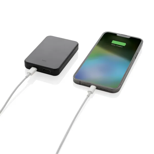 Boostcore prijenosna baterija od 5.000 mAh s USB C priključkom od RCS rplastike - XD Collection Crna 