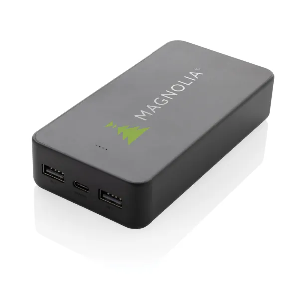 Boostcore prijenosna baterija od 20.000 mAh s USB C priključkom od RCS rplastike - XD Collection Crna 