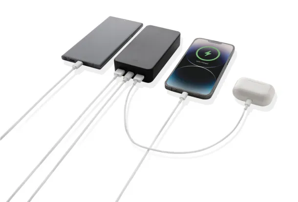 Boostcore prijenosna baterija od 20.000 mAh s USB C priključkom od RCS rplastike - XD Collection Crna 