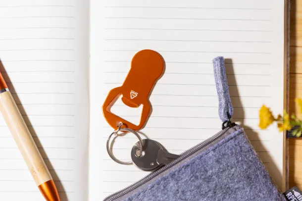 Biropi bottle opener keyring Orange