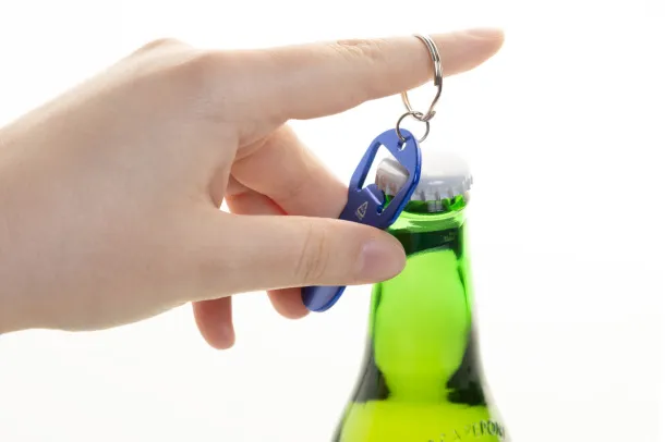 Biropi bottle opener keyring Blue