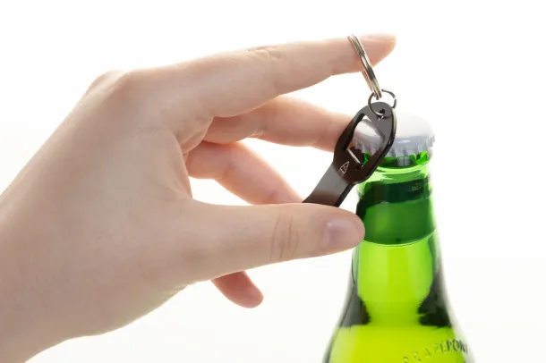 Biropi bottle opener keyring Black