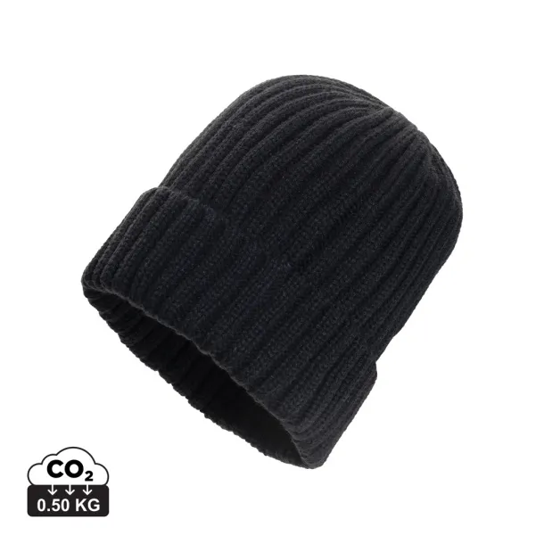 Kennedi AWARE™ Polylana® beanie with large rib - XD Collection Black 
