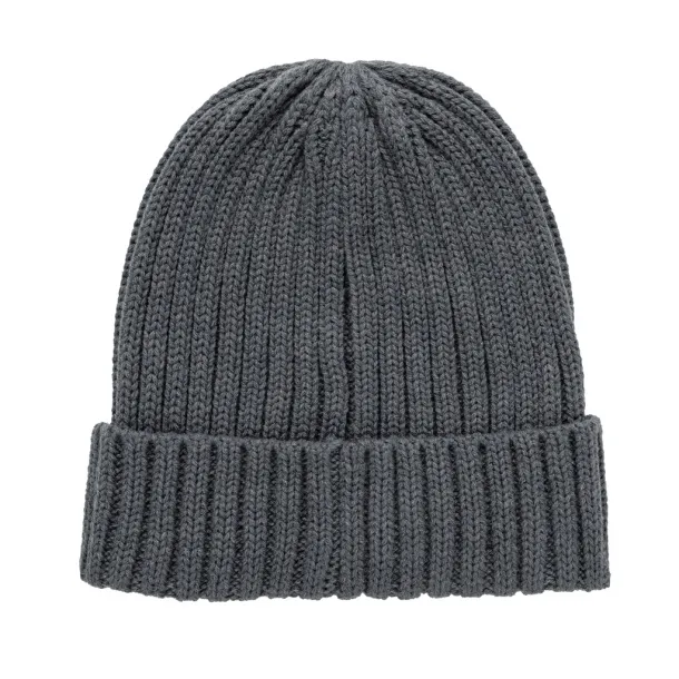 Kennedi AWARE™ Polylana® beanie with large rib - XD Collection Anthracite 