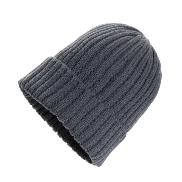 Kennedi AWARE™ Polylana® beanie with large rib - XD Collection Anthracite 
