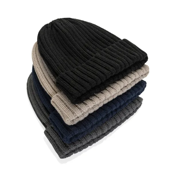 Kennedi AWARE™ Polylana® beanie with large rib - XD Collection Anthracite 
