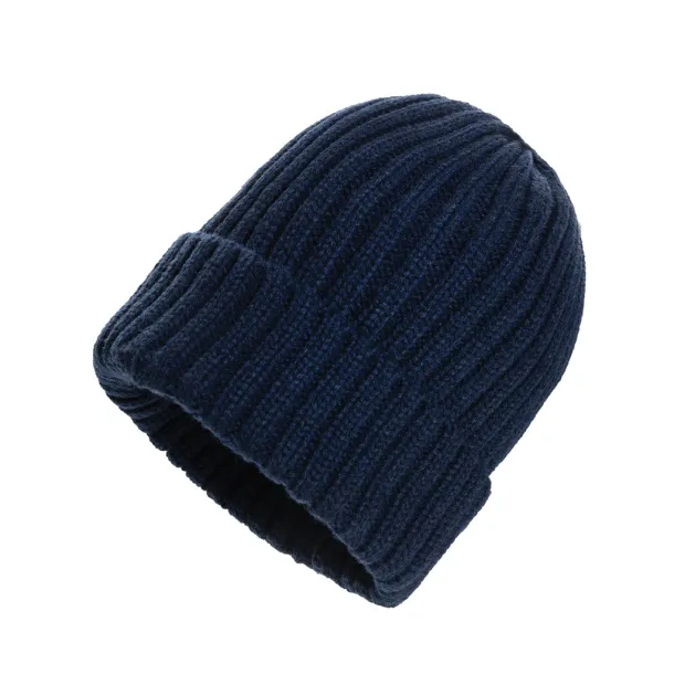 Kennedi AWARE™ Polylana® beanie with large rib - XD Collection blue 