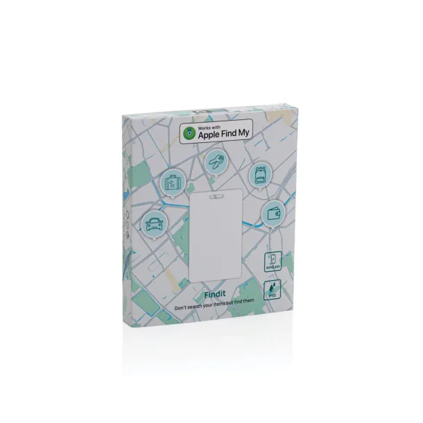 Findit RCS rplastic ultra-thin finder card rechargeable - XD Collection White 