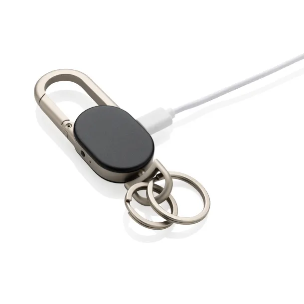 Keyfinder privjesak za traženje ključeva s lociranjem širom svijeta i USB C - XD Collection Crna Siva