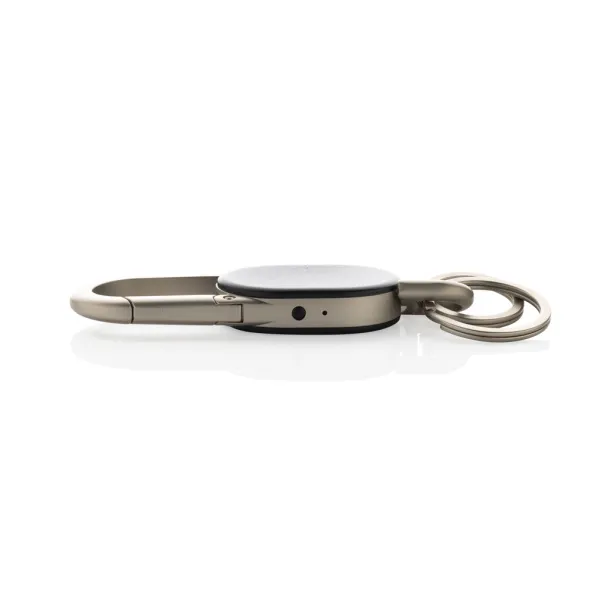 Keyfinder keychain with worldwide locating and USB C - XD Collection Black Grey