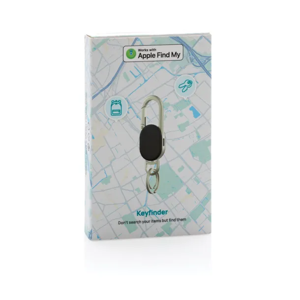 Keyfinder privjesak za traženje ključeva s lociranjem širom svijeta i USB C - XD Collection Crna Siva