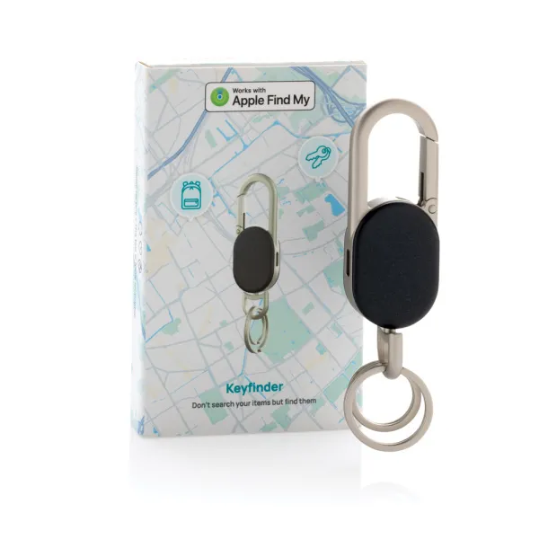 Keyfinder privjesak za traženje ključeva s lociranjem širom svijeta i USB C - XD Collection Crna Siva