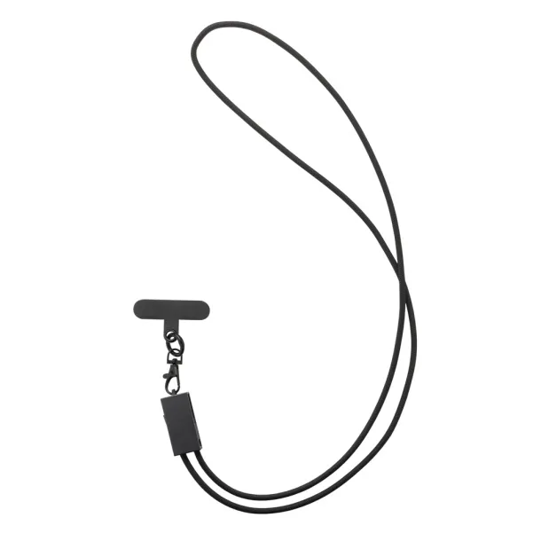 Terra vezica za mobitel od RCS recikliranog PET-a s kabelom za dvostruko punjenje 60W - XD Xclusive Siva Crna