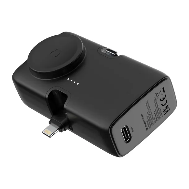 Urban Vitamin San Diego prijenosna baterija od RCS rplastike - 20 W, 5 000 mAh - Urban Vitamin Crna