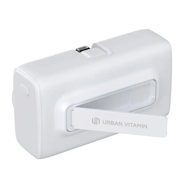 Urban Vitamin San Diego prijenosna baterija od RCS rplastike - 20 W, 5 000 mAh - Urban Vitamin Bijela