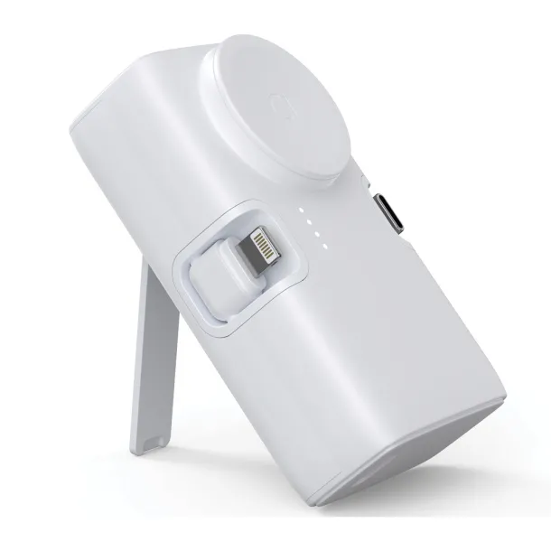 Urban Vitamin San Diego prijenosna baterija od RCS rplastike - 20 W, 5 000 mAh - Urban Vitamin Bijela