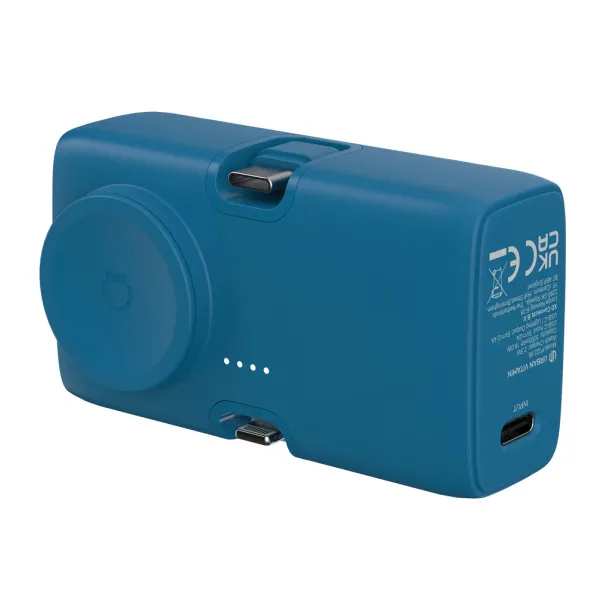 Urban Vitamin San Diego prijenosna baterija od RCS rplastike - 20 W, 5 000 mAh - Urban Vitamin Plava