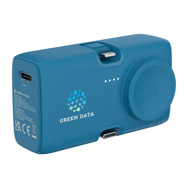 Urban Vitamin San Diego prijenosna baterija od RCS rplastike - 20 W, 5 000 mAh - Urban Vitamin Plava