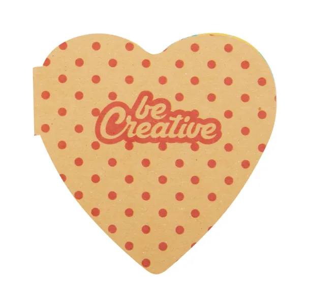 CreaStick Heart Eco personalizirane ljepljive bilješke Prirodna