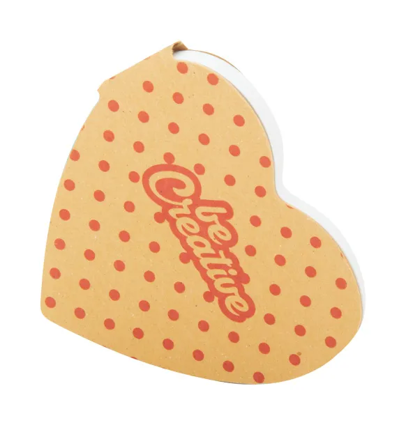 CreaStick Heart Eco personalizirane ljepljive bilješke Prirodna