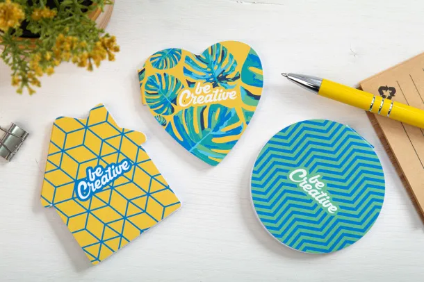 CreaStick Heart personalizirane ljepljive bilješke Bijela