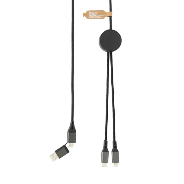 Terra 4u1 kabel za punjenje 3m od RCS reciklirane plastike - XD Xclusive Siva 