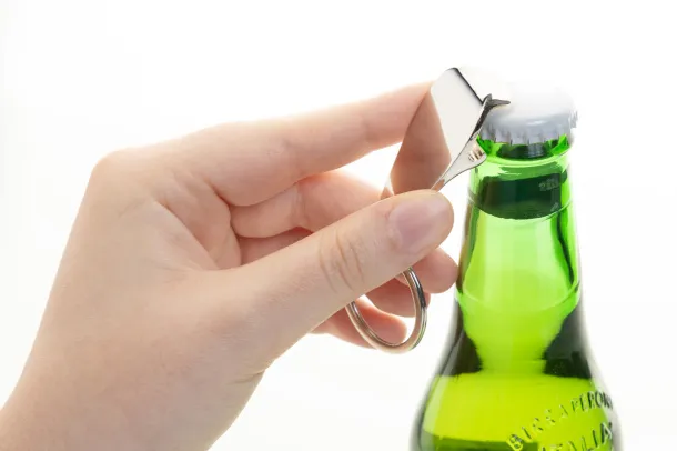 Kapka bottle opener keyring Silver