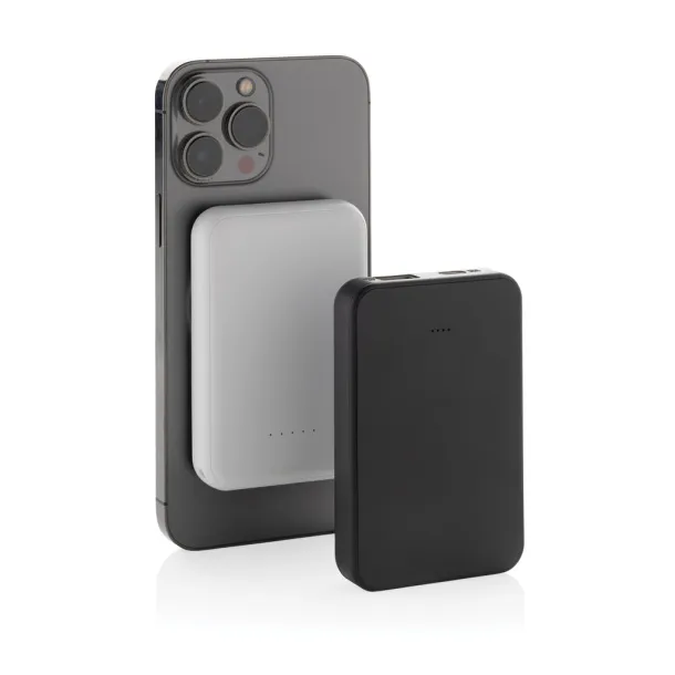 Stellar magnetna prijenosna baterija od 5.000 mAh 5W od RCS rplastike - XD Collection Crna 