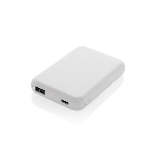 Stellar magnetna prijenosna baterija od 5.000 mAh 5W od RCS rplastike - XD Collection Bijela 