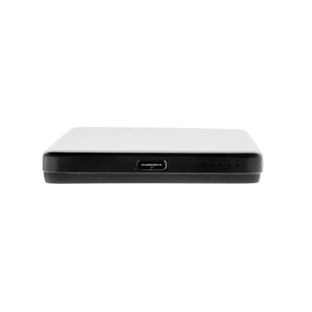 Orion magnetna prijenosna baterija od 5.000 mAh 5W od RCS recikliranog aluminija - XD Collection Crna 