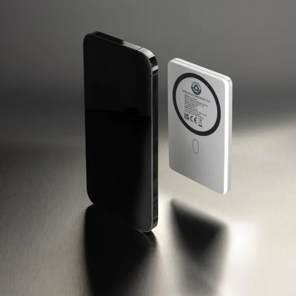 Orion RCS recycled aluminum 5000 mah 5W magnetic powerbank - XD Collection Silver 