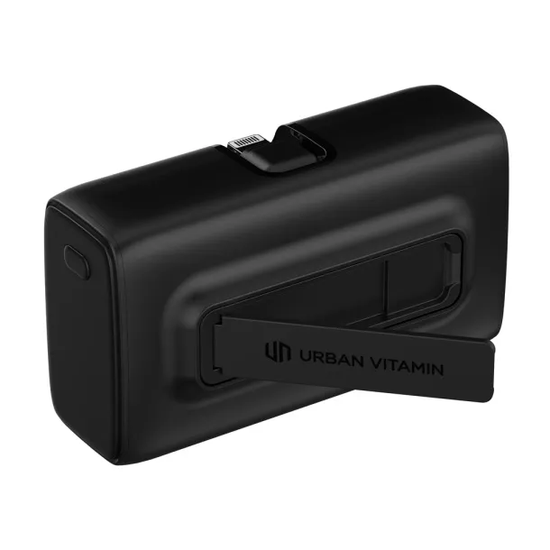 Urban Vitamin Los Angeles prijenosna baterija od RCS rplastike - 20 W, 5 000 mAh - Urban Vitamin Crna