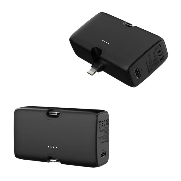 Urban Vitamin Los Angeles prijenosna baterija od RCS rplastike - 20 W, 5 000 mAh - Urban Vitamin Crna