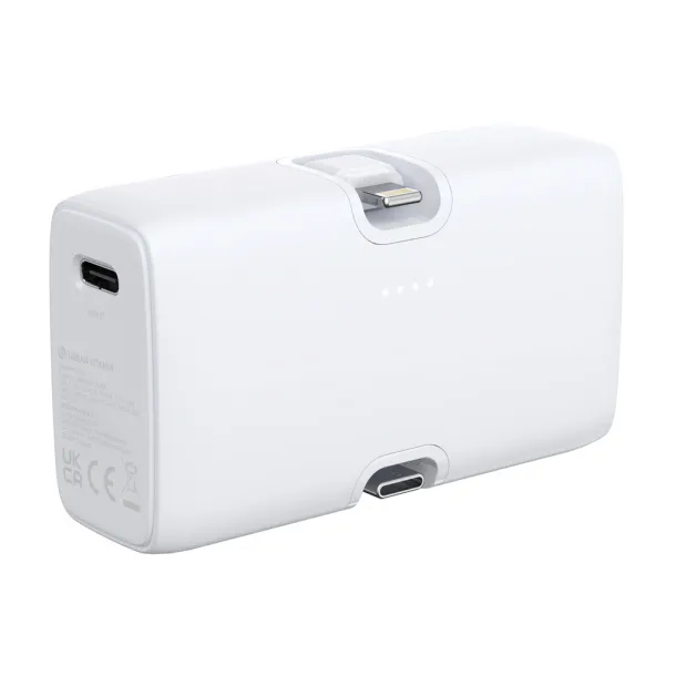 Urban Vitamin Los Angeles prijenosna baterija od RCS rplastike - 20 W, 5 000 mAh - Urban Vitamin Bijela