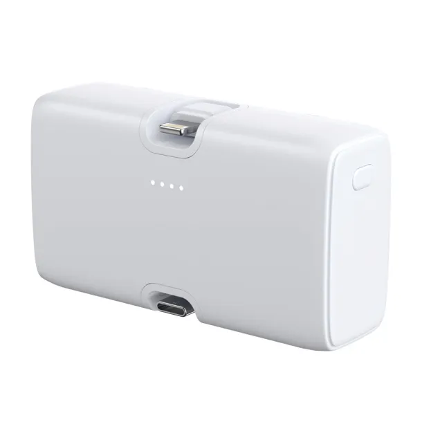 Urban Vitamin Los Angeles prijenosna baterija od RCS rplastike - 20 W, 5 000 mAh - Urban Vitamin Bijela