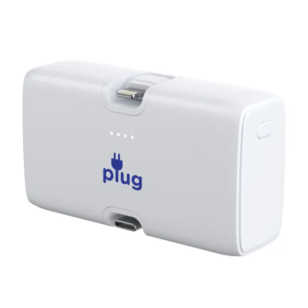 Urban Vitamin Los Angeles prijenosna baterija od RCS rplastike - 20 W, 5 000 mAh - Urban Vitamin Bijela